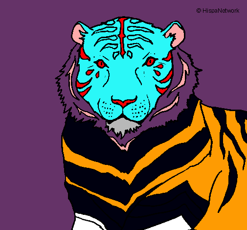 Dibujo Tigre pintado por Avrilita