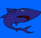 Dibujo Tiburón pintado por sasukemaru