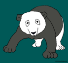 Dibujo Oso panda pintado por elisabel
