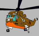 Dibujo Helicóptero al rescate pintado por bauchu