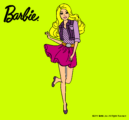 Dibujo Barbie informal pintado por liborytmma