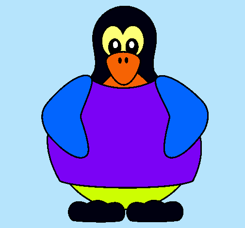 Dibujo Pingüino pintado por mrlaura