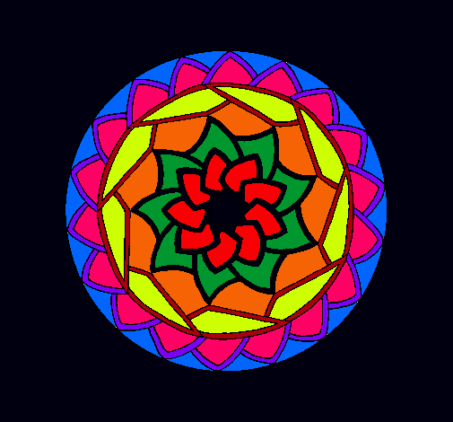 Dibujo Mandala 1 pintado por katythaxx