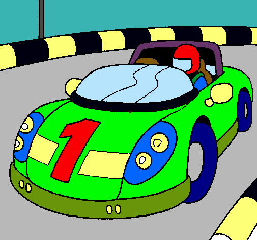 Dibujo Coche de carreras pintado por mycnegocios