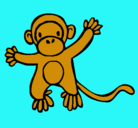 Dibujo Mono pintado por mluz