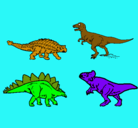 Dibujo Dinosaurios de tierra pintado por onegato
