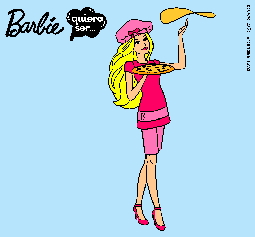 Dibujo Barbie cocinera pintado por MACARENA_21