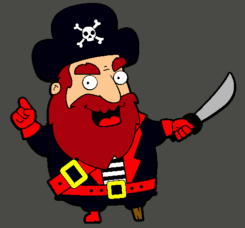 Dibujo Pirata pintado por lu400