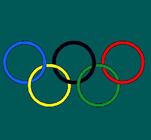 Dibujo Anillas de los juegos olimpícos pintado por johanrojaz