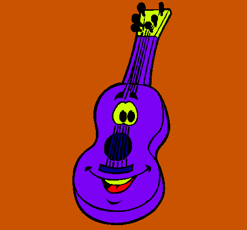 Dibujo Guitarra española pintado por Nayla
