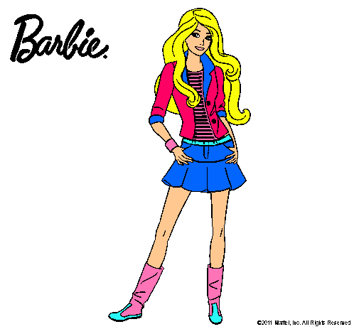 Dibujo Barbie juvenil pintado por vanetxu