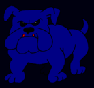Dibujo Perro Bulldog pintado por Goordoo