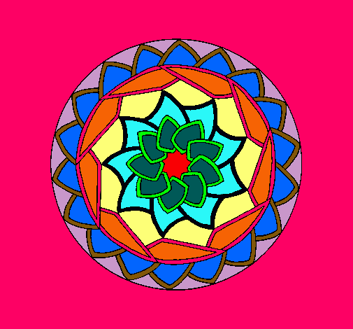 Dibujo Mandala 1 pintado por Avrilita