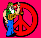 Dibujo Músico hippy pintado por carlos57