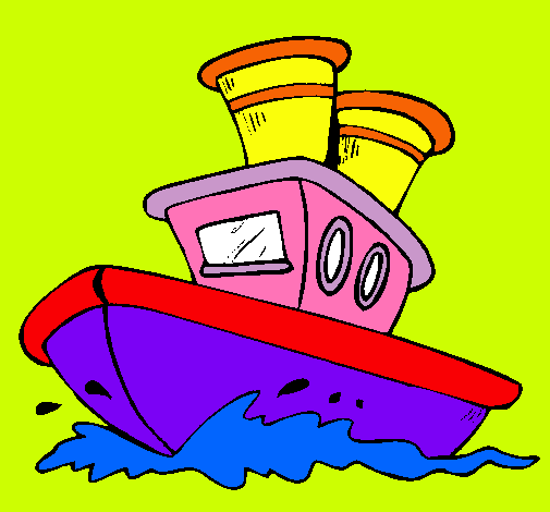 Dibujo Barco en el mar pintado por ALIJUANIS