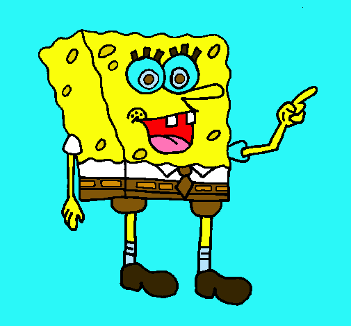 Dibujo Bob Esponja pintado por michelletp