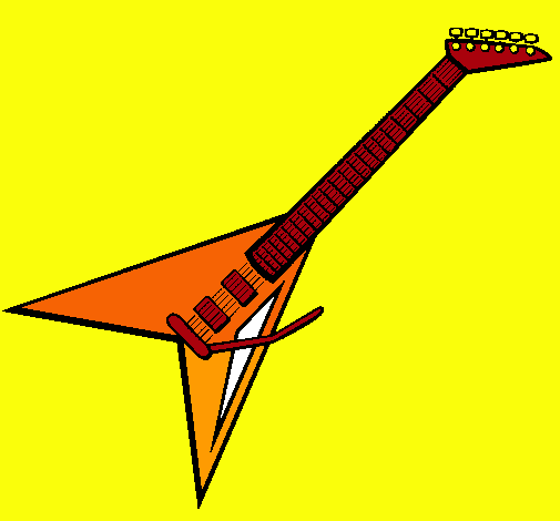 Dibujo Guitarra eléctrica II pintado por jerecarp