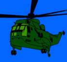 Dibujo Helicóptero al rescate pintado por keiser
