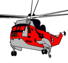 Dibujo Helicóptero al rescate pintado por Ghos