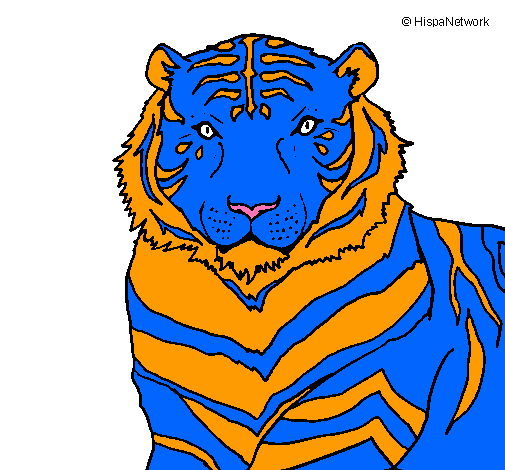 Dibujo Tigre pintado por mycnegocios