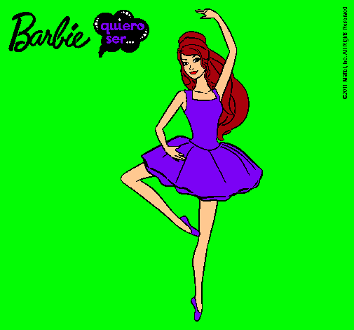 Dibujo Barbie bailarina de ballet pintado por marinagarcia