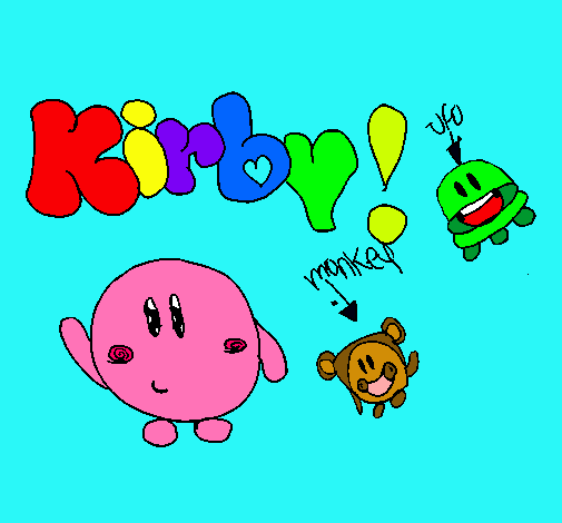 Dibujo Kirby 4 pintado por mjxula95