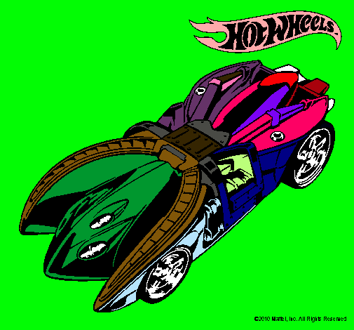 Dibujo Hot Wheels 7 pintado por inaki