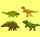 Dibujo Dinosaurios de tierra pintado por Cristiano