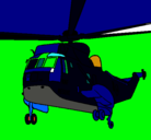 Dibujo Helicóptero al rescate pintado por nachit