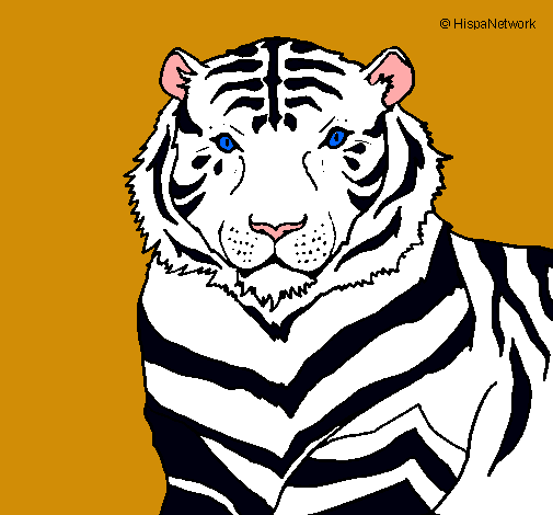 Dibujo Tigre pintado por yethro