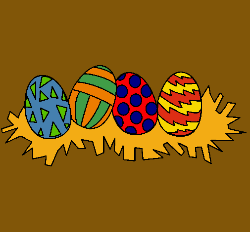 Dibujo Huevos de pascua III pintado por maximilianocamp