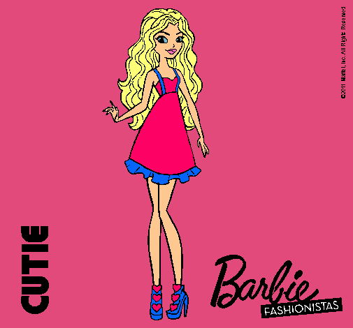 Dibujo Barbie Fashionista 3 pintado por peque1mola