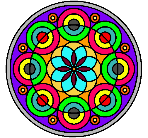 Dibujo Mandala 35 pintado por veroniccaa