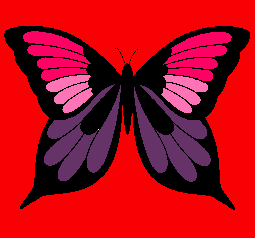 Dibujo Mariposa pintado por becky