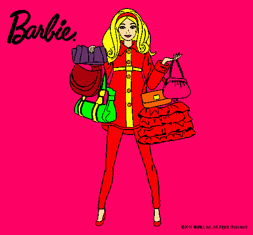 Dibujo Barbie de compras pintado por MikuMikuru