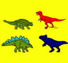 Dibujo Dinosaurios de tierra pintado por jespha