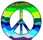 Dibujo Símbolo de la paz pintado por laura_123