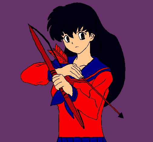 Dibujo Kagome pintado por sabrinaver