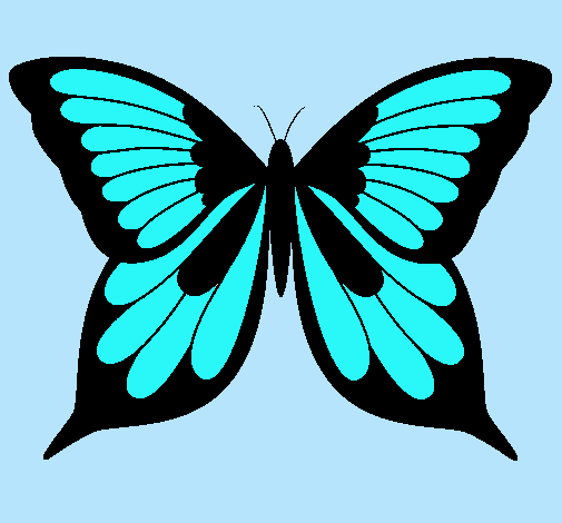 Dibujo Mariposa pintado por wizthe