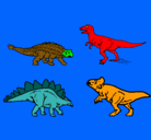 Dibujo Dinosaurios de tierra pintado por siempre