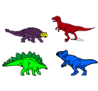 Dibujo Dinosaurios de tierra pintado por dinou