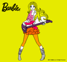 Dibujo Barbie guitarrista pintado por Nailea