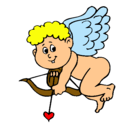 Dibujo Cupido pintado por xulita
