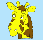 Dibujo Cara de jirafa pintado por ADELLITO
