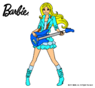 Dibujo Barbie guitarrista pintado por mavb