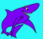 Dibujo Tiburón alegre pintado por yesling