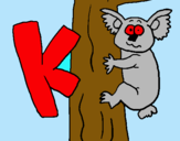 Dibujo Koala pintado por karente