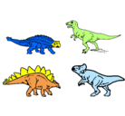 Dibujo Dinosaurios de tierra pintado por wwwww
