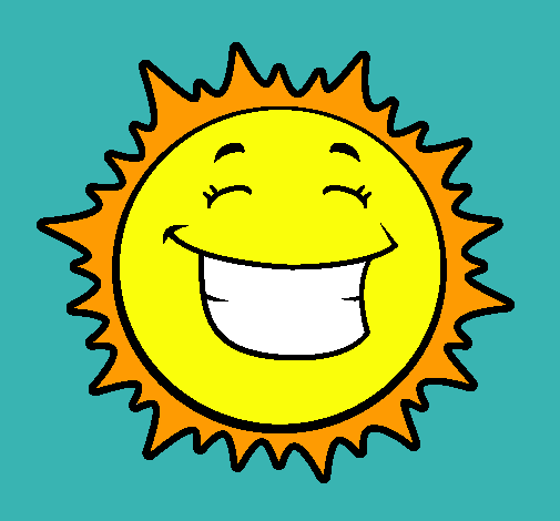 Dibujo Sol sonriendo pintado por fanyjazmin