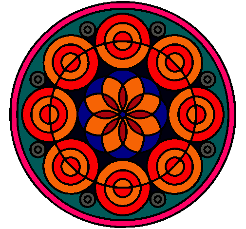 Dibujo Mandala 35 pintado por DIEGOL1311